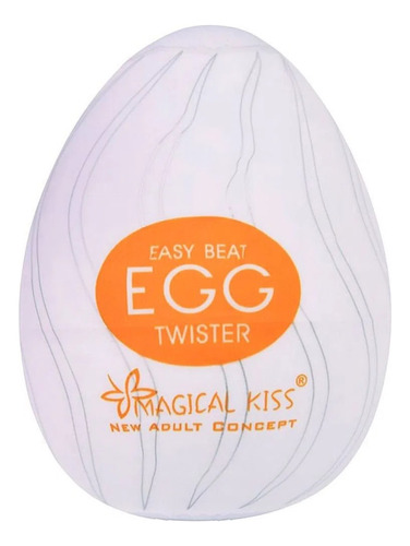 Masturbador masculino Kiss Egg Tenga Sex Orange Magic Egg (Twister)