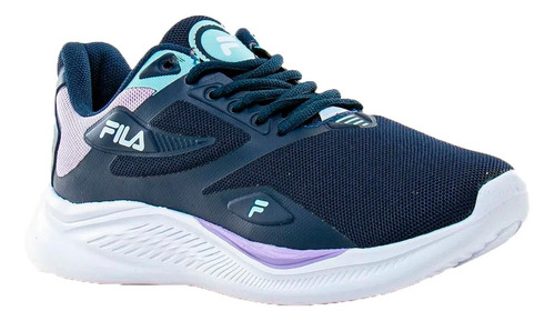 Imagen 2 de 6 de Zapatillas Fila Running Mujer Discovery Marino-lila-az Cli