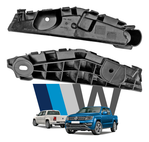 Mensula Izquierda Parachoques Delantero Vw Amarok 2.0 16-23