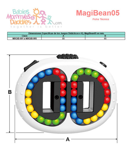 Cubos De Frijoles Para Clase, Mxgib-002, 2pzas, Blanco, 8.5x