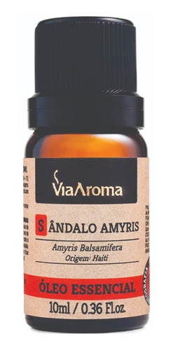 Óleo Essencial Sandalo Amyris 10ml 100% Puro Via Aroma