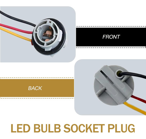 Conector De Bombilla Led 1157 Para Automóvil 180°