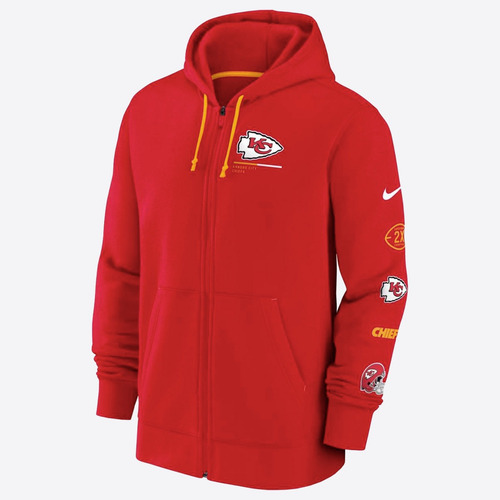 Chamarra Nfl Kansas City Chiefs Legacy Fz Con Capucha