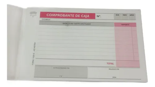 Ad Astra Comprobante De Caja 1/4 Oficio 1020s