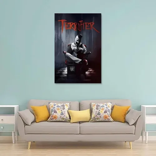 Clbcihwfn Terrifier Pôsteres De Palhaço De Terror Vintage