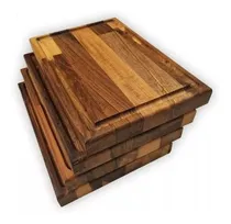 Comprar Set De Platos De Madera Guayubira Tablitas X 6