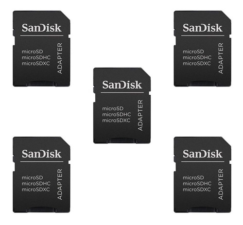 5 Pack Memoria Sandisk Microsd Sd Adaptador Funciona 32