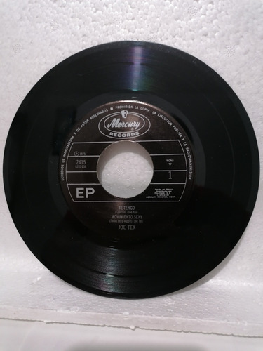 Disco En Vinilo 45 Rpm Ep Joe Tex ---te Tengo ( I Gotcha ) (Usado)