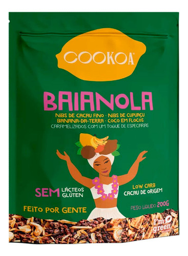 Baianola Nibs E Flocos Cookoa 200g