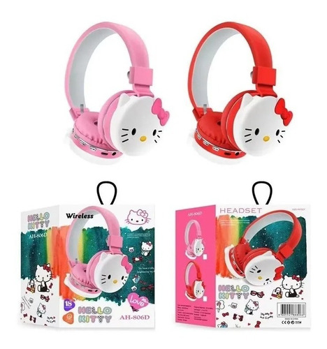 Audífonos Bluetooth Stitch Ladybug Kitty Gato Unicorn Popit