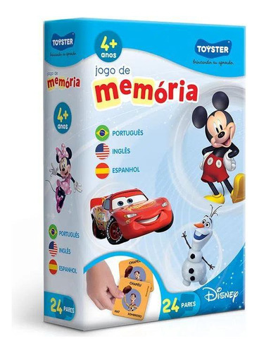 Jogo Da Memória - Idiomas - Disney - 24 Pares - 3003