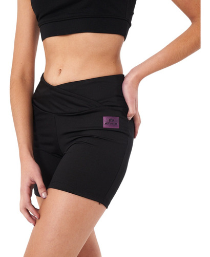 Calza Corta Compresión Lycra - Short Sport Mujer Athix