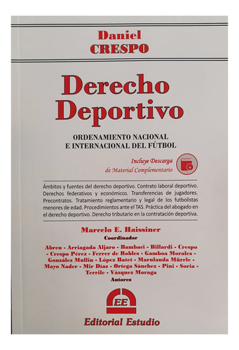 Derecho Deportivo - Crespo, Daniel M