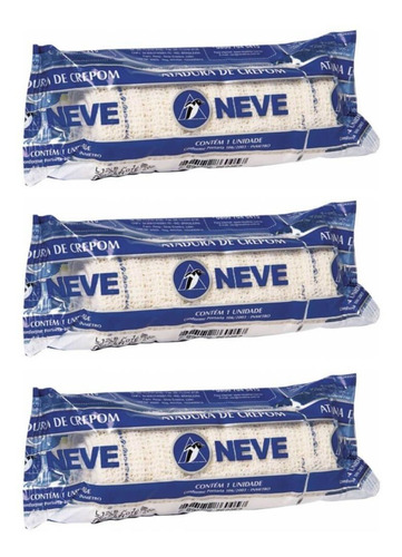 Neve Atadura Crepe Elástica 15cm (kit C/03)