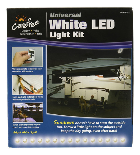 Carefree Sr0113 Kit Led Blanco Universal Para Toldo Rv Blanc