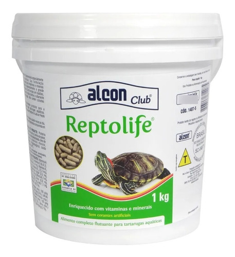 Ração Para Tartarugas E Répteis Reptolife Alcon 1 Kg
