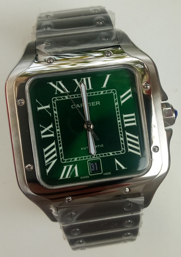 Reloj Cartiere Mod. Santos Carátula Verde