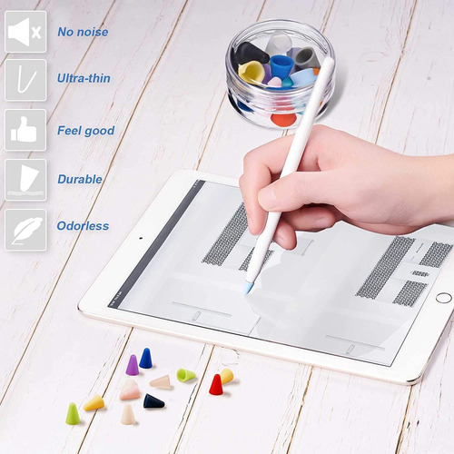 Puntas De Silicona Para Apple Pencil, 16 Colores (pack 16)