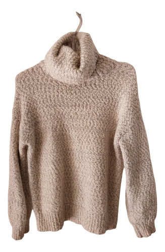 Sweater Polera Yet Again Bucle Gris Mangas Largas Talle M (Usado)