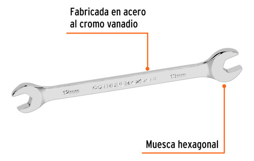 Llave Española 12 X 13mm Hexagonal Profesional Tuerca 15710