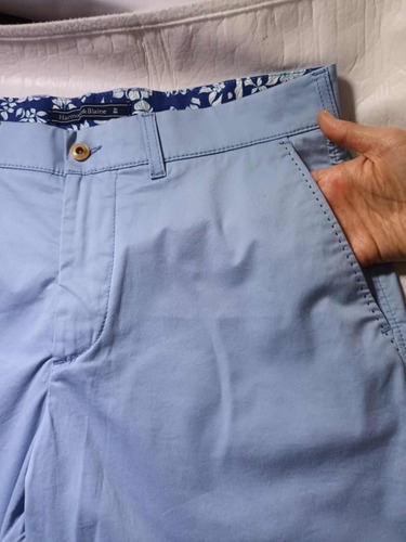 Bermuda Azul Claro Harmont & Blaine Caballero Talla 30mx.