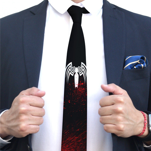 Venom Corbata Spiderman Para Hombre Araña Marca Popwer Hq