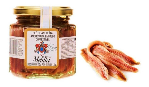 Pack C/ 6 Un Filé De Anchova Melilla 170g Atacado