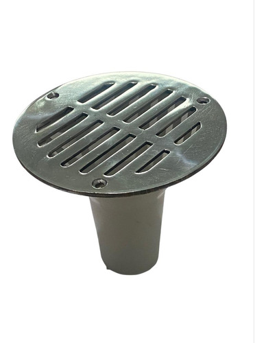 Rejilla De Aluminio Pulido 3 Tornillos Y Cono De Plástico