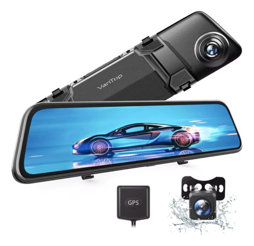 Espejo Vantop 12 4k Retrovisor Dash Doble Cam Gps Nocturna