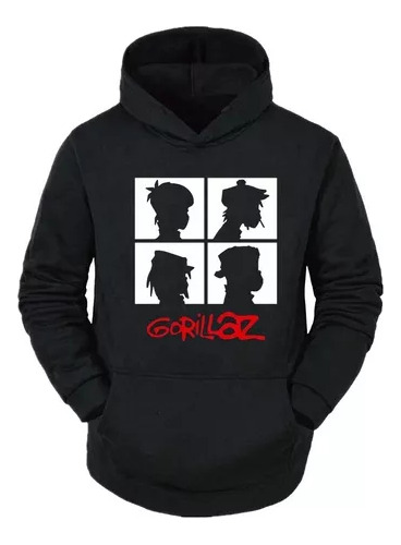 Buzo Canguro De Gorillaz Logo Cara Varios Diseños Unisex