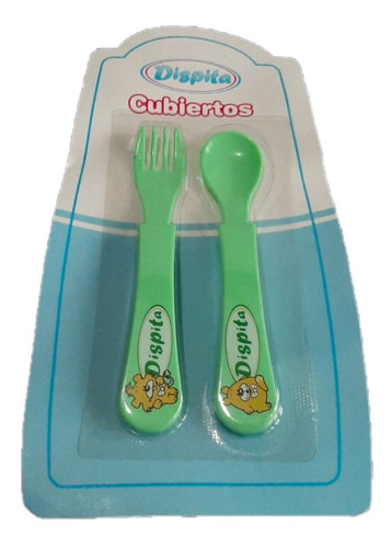 Set De Cuchara Y Tenedor Decorados Para Bebe Libre De Bpa