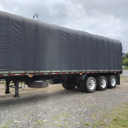 Trailer 3 Ejes, 10 Rines De Disco, Carpa Nueva, Piso Nuevo