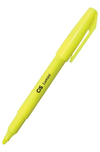 Caneta Marca-texto Cis Lumini Neon Amarelo 1 - 3.5mm Amarelos