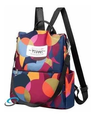 Imagen 9 de 10 de Bolsa Mujer Mochila Antirrobo Impermeable Moda Casual 35