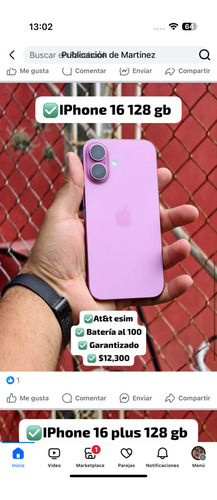 iPhone 16 Plus (Reacondicionado)