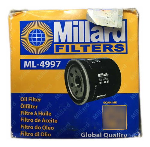 Filtro Aceite Millard Ml-4997 Hafei Lobo /  Zhonghil / Xinyi