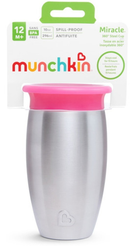 Imagem 7 de 7 de Copo 360 Munchkin Térmico Inox Miracle Cup +12m Envio 24h