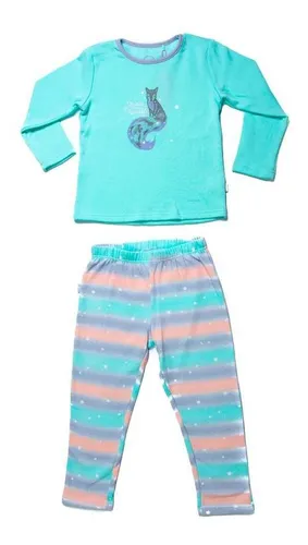 Pijama 2 Pcs Niña Celeste Pillin
