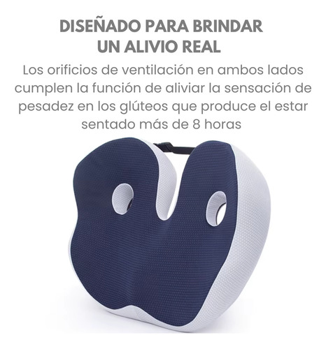 Cojín De Asiento Premium Hemorroides Ciática Coxis Cadera