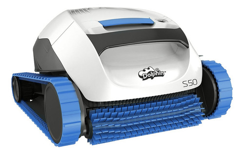 Dolphin S50 Robot Limpiafondo Para Piletas Azul Y Blanco