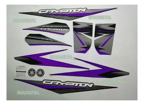 Kit Completo De Calcomanías Yamaha Crypton 2022