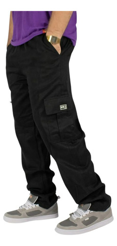 Calça Dr7 Street Cargo Preto Original Skate Envio Rápido