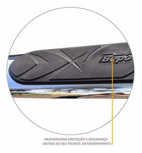 Estribos Oval Cromado Bepo Toyota Hilux 2016 2017 2018 2020