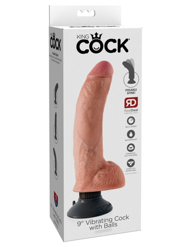 Sexshop, King Cock 9 Dildos Vibrador Grande, Consolador