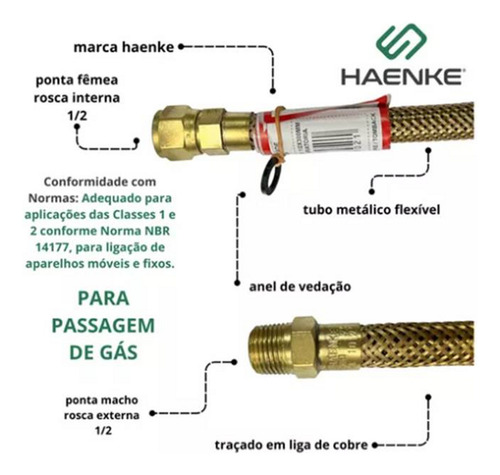Kit Duplo P/ Forno E Cooktop 1m Com Regulador 2kg Aliança