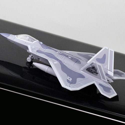 // 1:100 Eua F-22 Raptor Aeronaves Modelo W/suporte De Som E