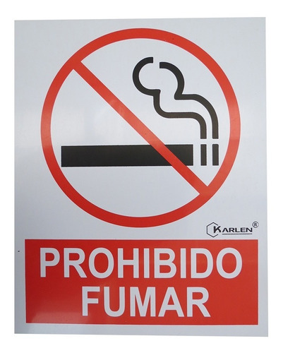 Señalamiento De Seguridad Prohibido Fumar