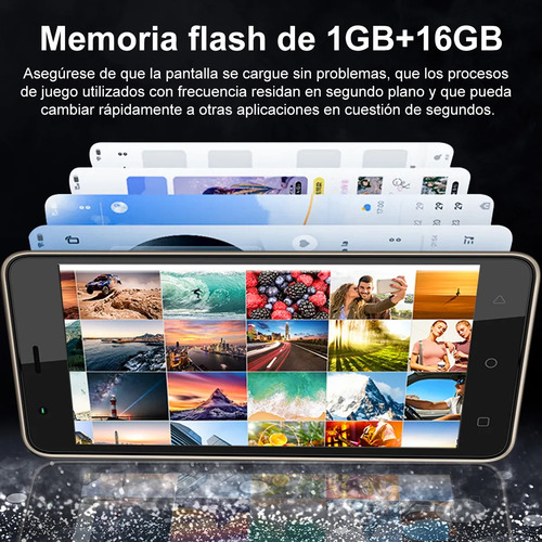 Smartphone Ax751 Dual Sim 1+16gb Soporte Expansión 128 Gb Negro