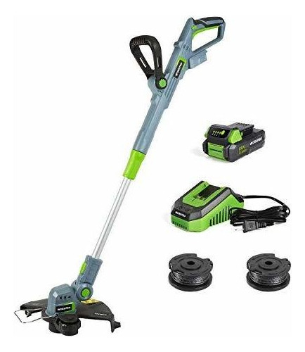 Workpro 20v Cordless String Trimmer/edger, 12-inch, With 2