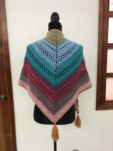 Imagen 2 de 2 de Chalina Pashmina Cake Wool Crochet